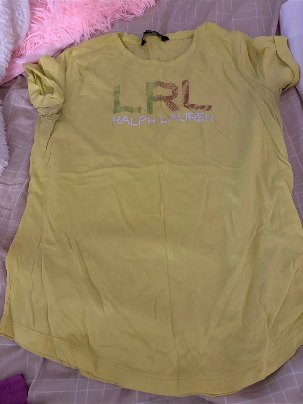 Ralph Lauren Kids Yellow LRL Graphic Tee